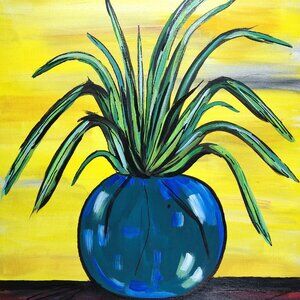 Untitled Botanical Original Painting by Artist Rachael Potter